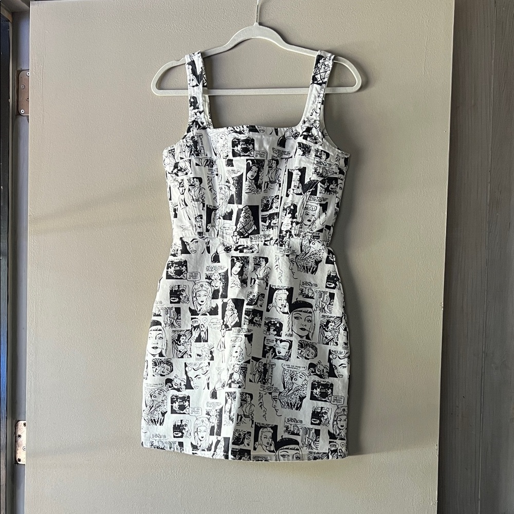 Reformation Black and White Graphic Print Jeans
